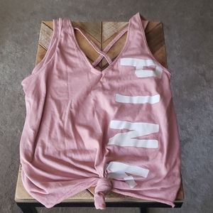 PINK tank top.
